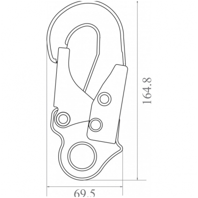 Dielektrinis automatinis kablys, angos plotis 15 mm DIELECTRI 1